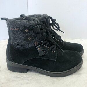 Blondo Sport Black Suede Winter Snow Boots Waterproof Size 6